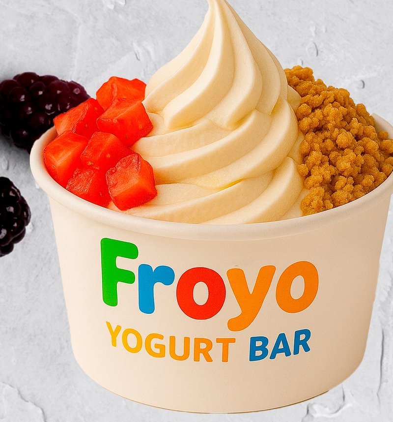 Cupă cheesecake și căpșuni FroYo Bliss