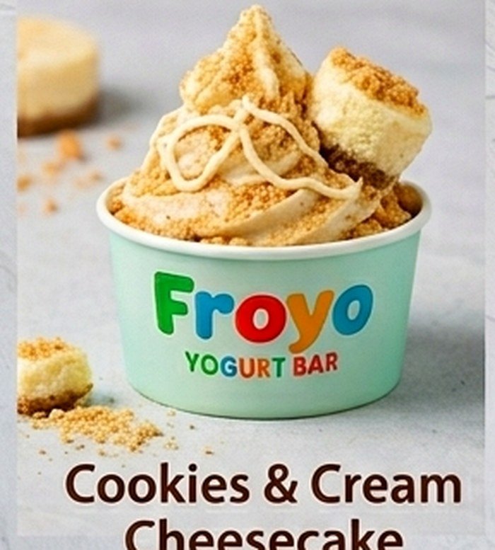 Cupă Cookies & Cream Cheesecake FroYo Bliss