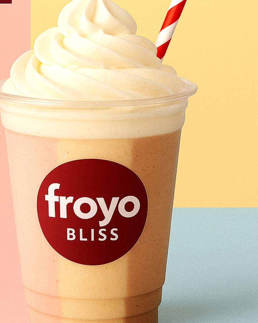 Classic Trio Shake — Vanilie, Ciocolată, Căpșuni FroYo Bliss